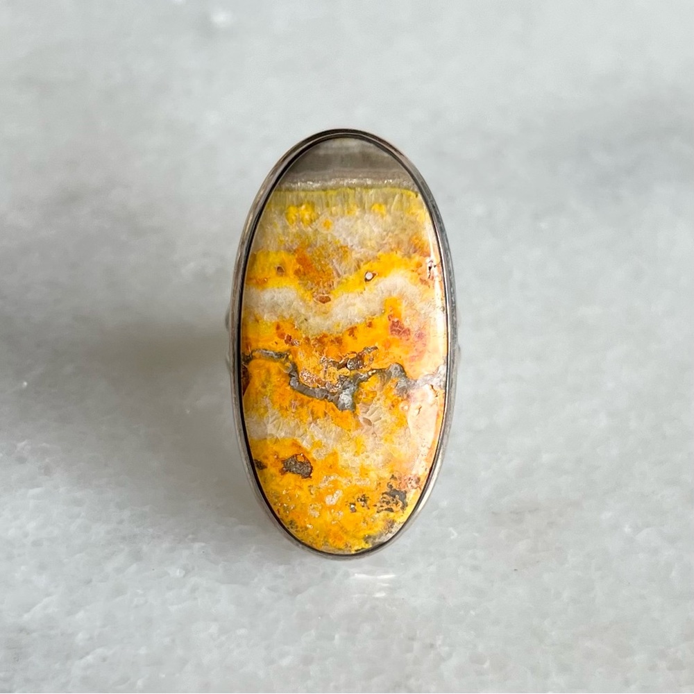 Sterling Silver Bumblebee Jasper Ring - Picture 4 of 6